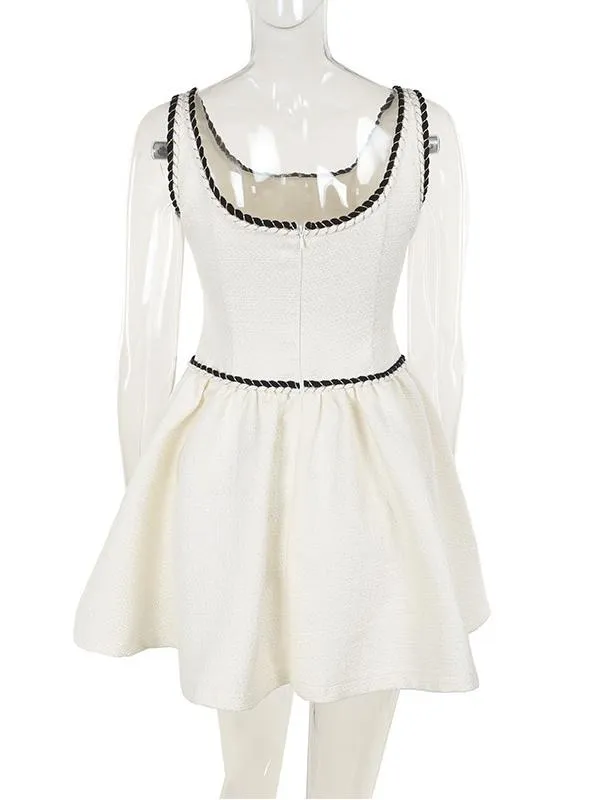A-line Suspender Mini Dress