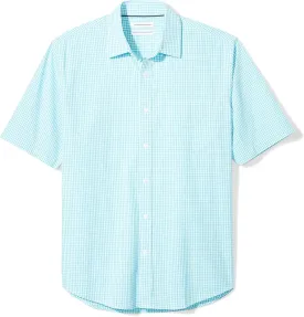 Amazon Essentials Men's Regular-Fit Short-Sleeve Poplin Shirt