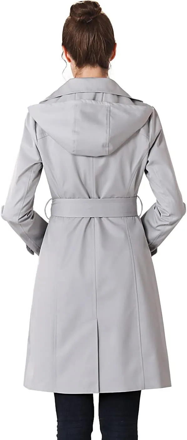 BGSD Women Eva Waterproof Hooded Trench Coat - Regular & Plus Size