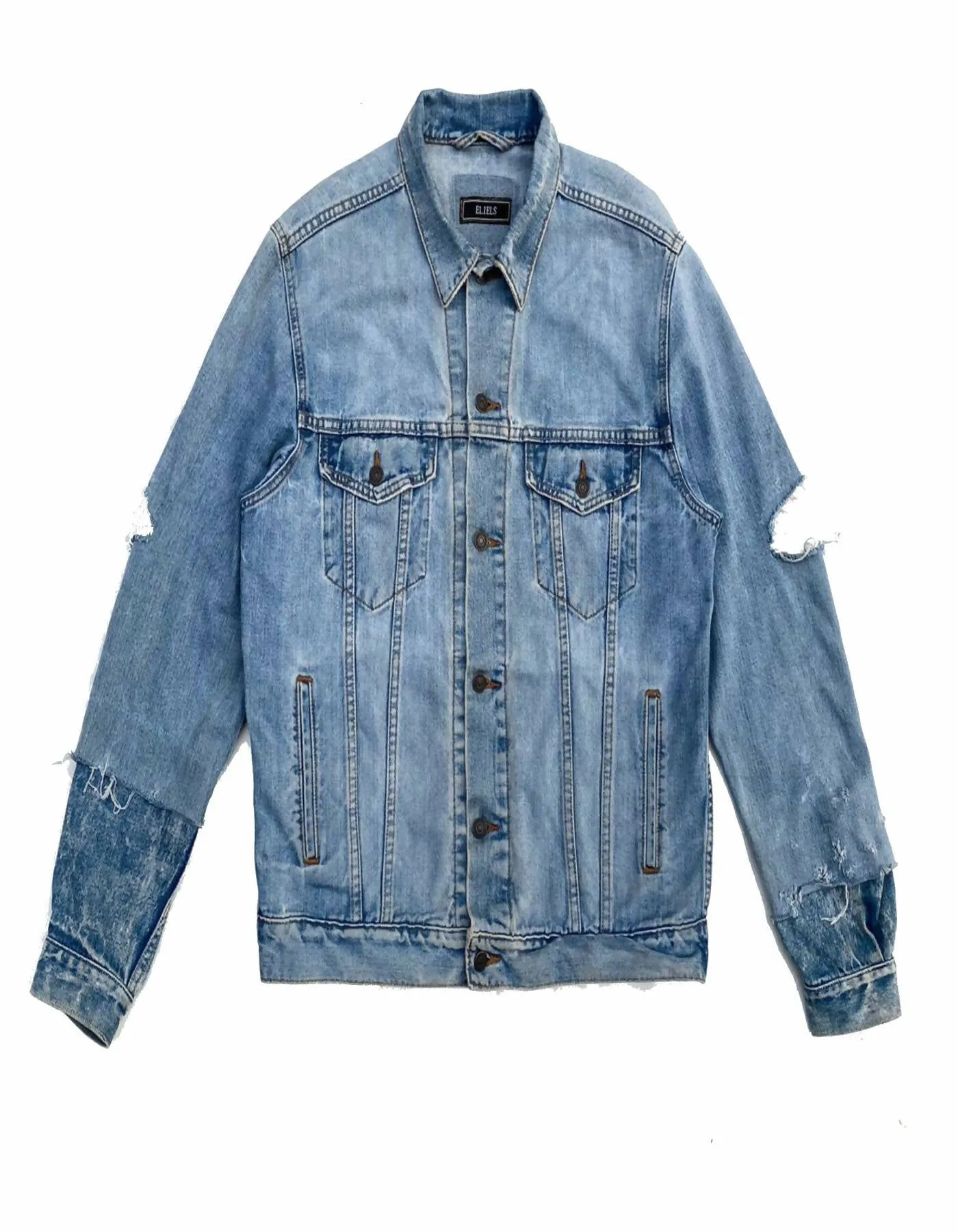 Blue Reconstructed Denim Jacket