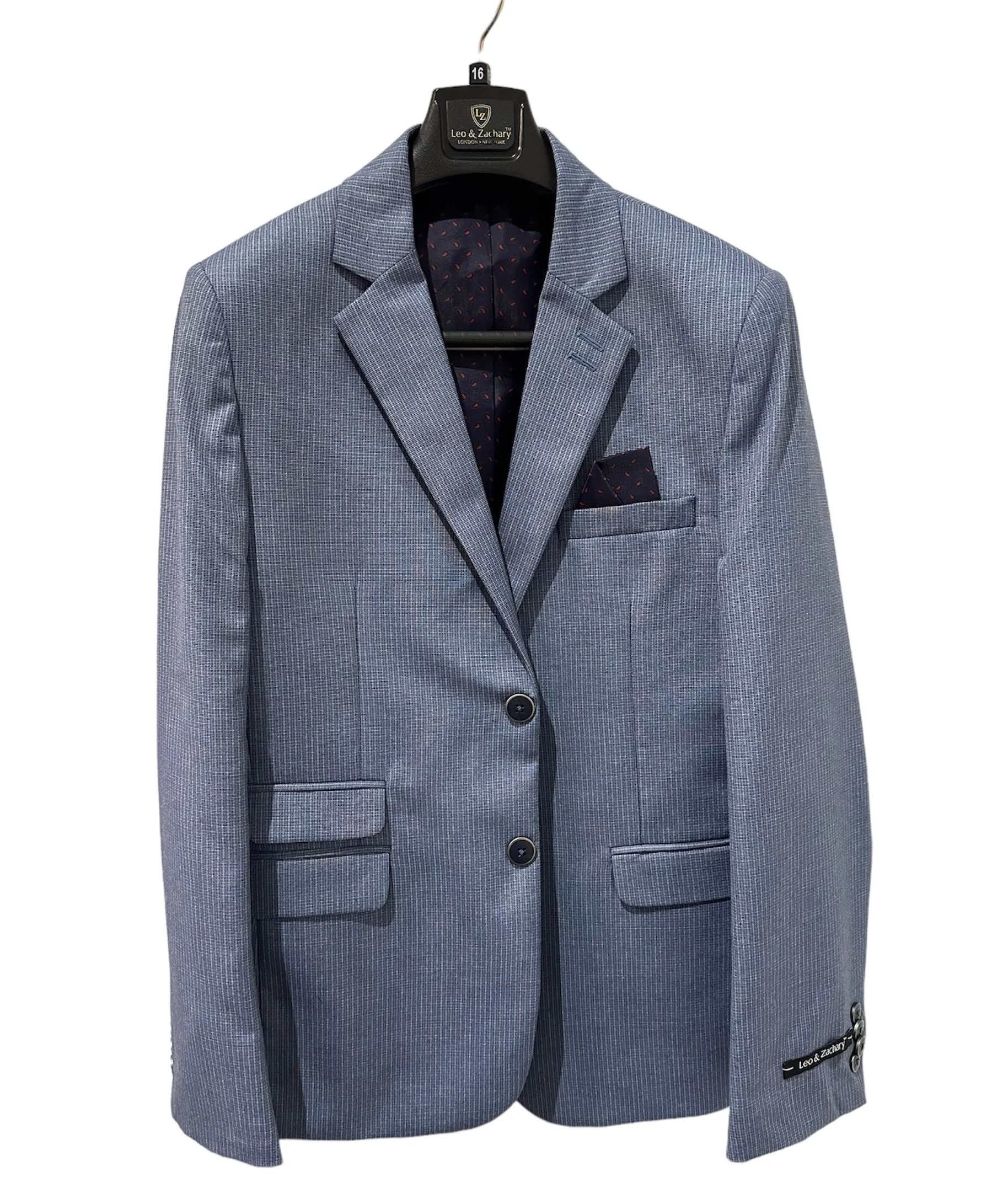 Blue/Grey Check Blazer