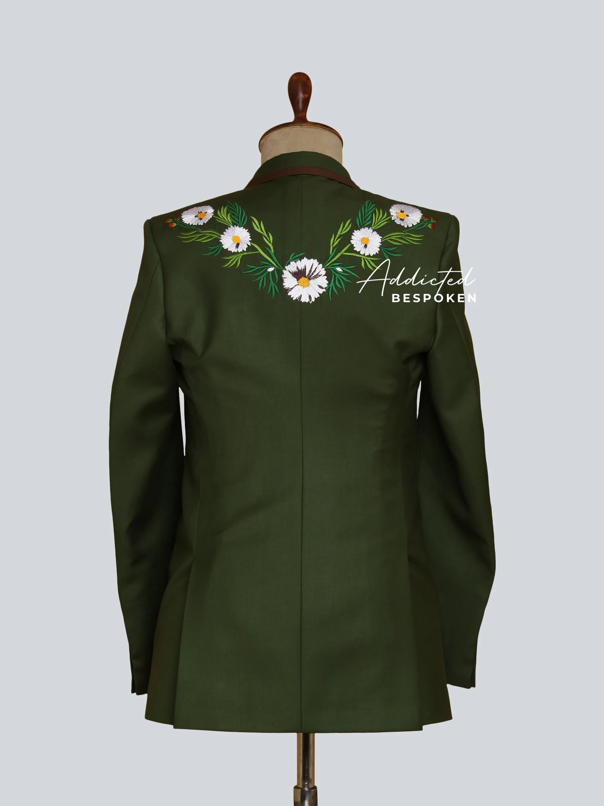 Botanical Patterned Western Suit