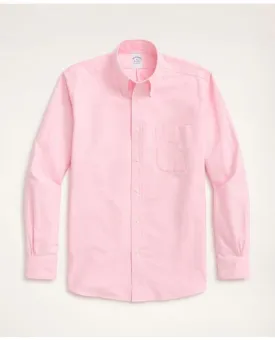 Brooks Brothers Men's Original Polo Button-Down Oxford Shirt Pink