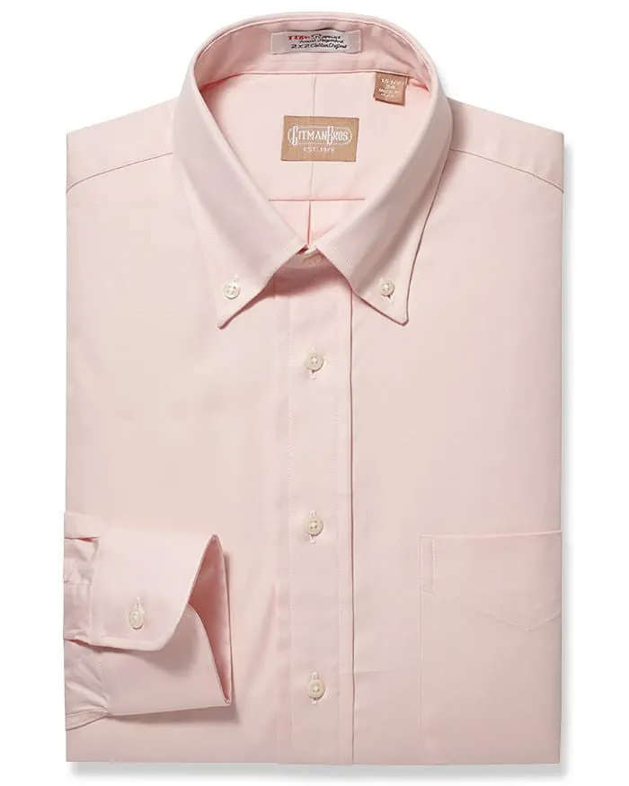Button Down Pinpoint Pink - Classic