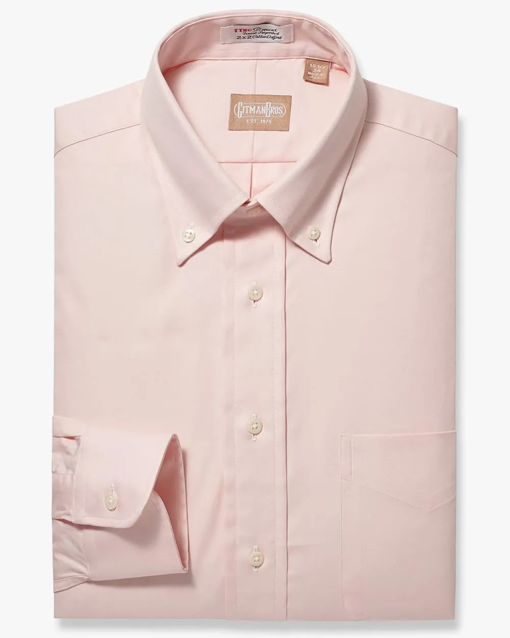 Button Down Pinpoint Pink - Classic