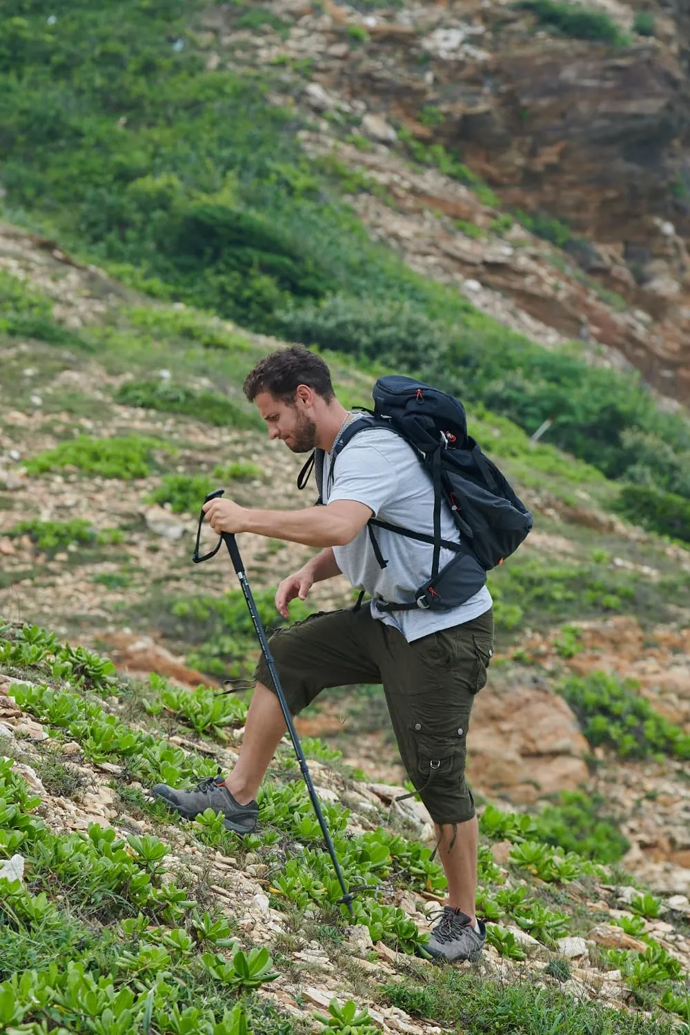 Cargo Shorts for Men Multi Pockets Mens Shorts Twill Below Knee 13 Inches Cotton Relaxed Fit Hiking Outdoor Work