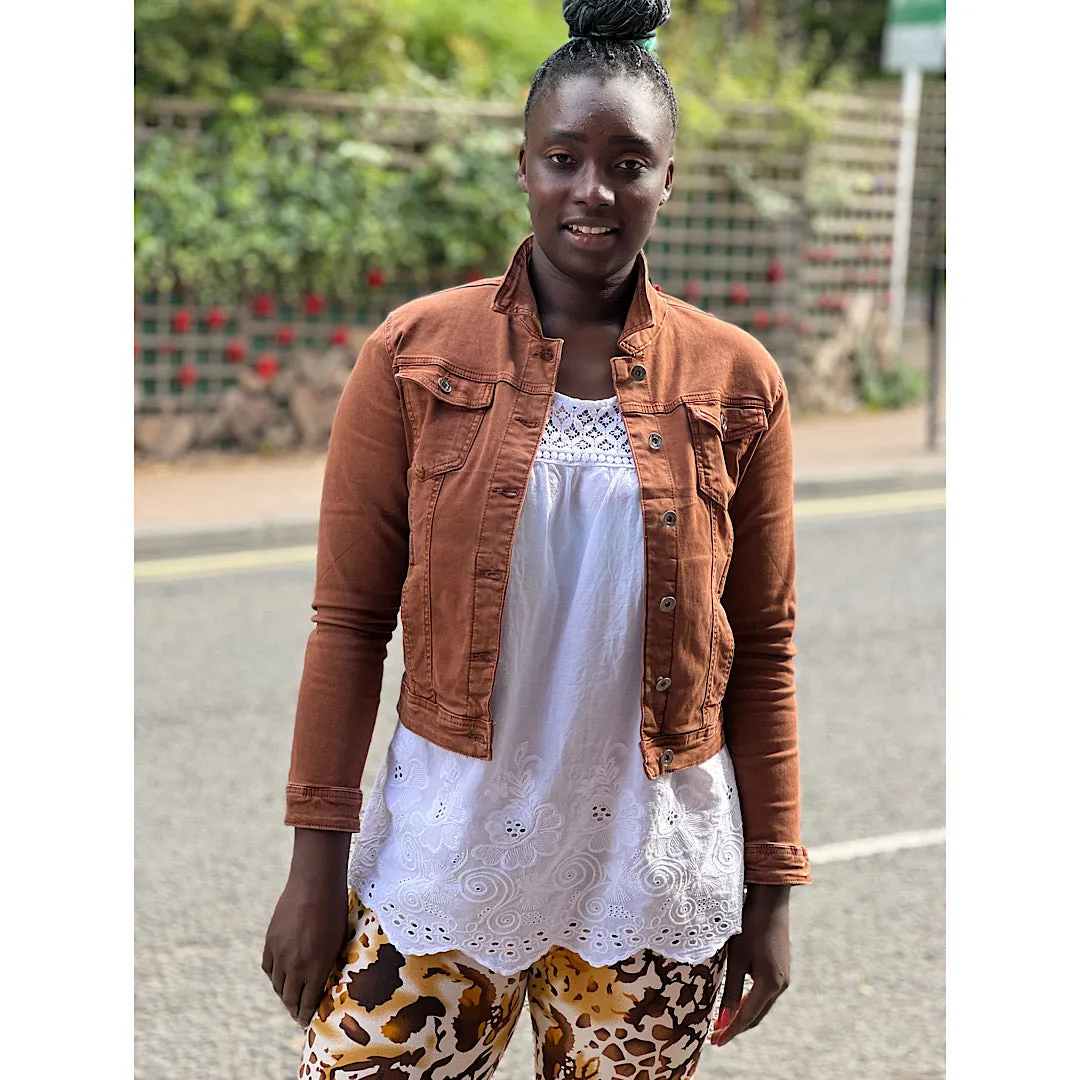 Chocolate Denim Jacket