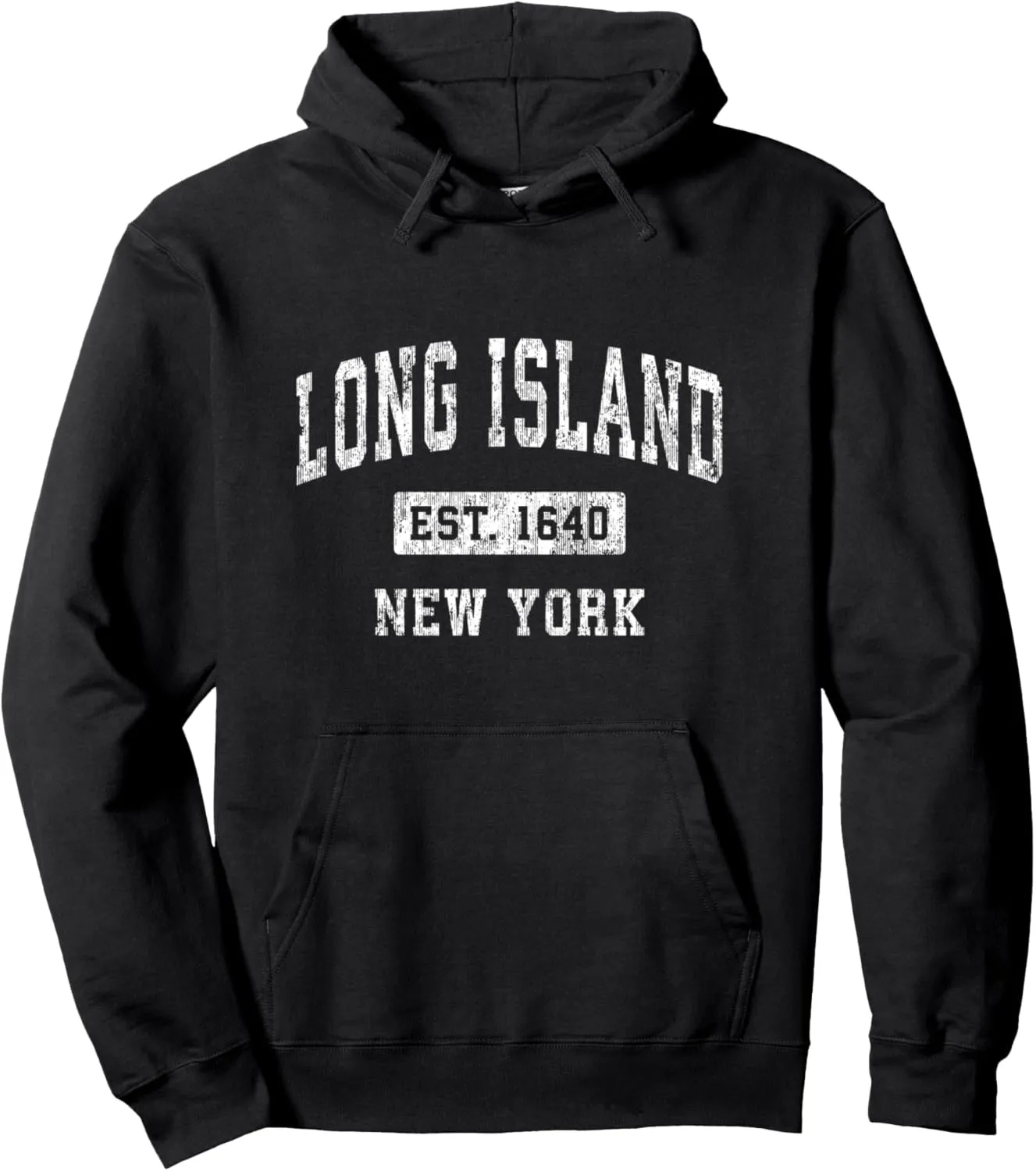 Long Island New York NY Vintage Established Sports Design Pullover Hoodie