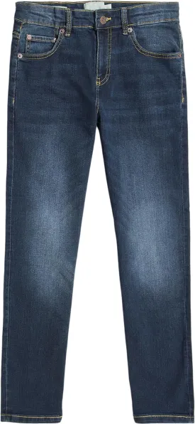 Lucky Brand Boys' Classic Fit Straight Leg Denim Jean 5Pocket Style Zipper Fly & Button Closure