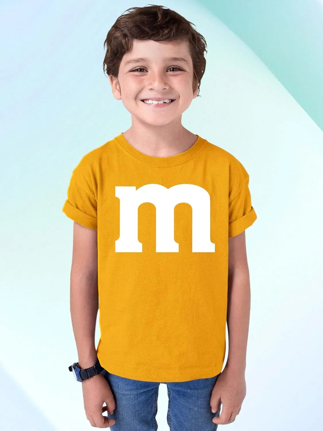 M Halloween Team Costume Funny Party Youth T-Shirt