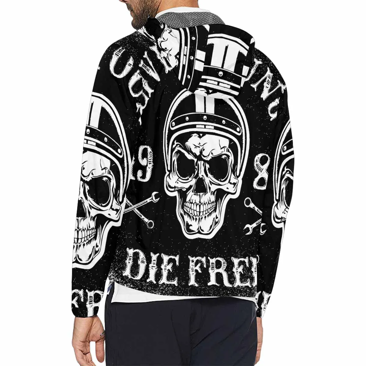 Men's Windbreaker printed Live young 1981