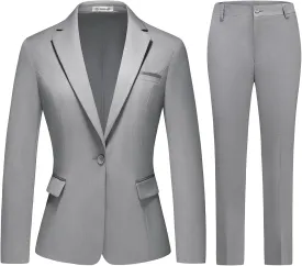 MODFUL Women Suits Work Professional Office 2 Piece Pant Suits for Women Business Outfits