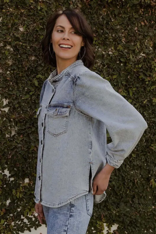 New London Jeans LILLEY Shacket in Denim