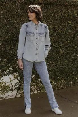 New London Jeans LILLEY Shacket in Denim