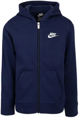 Nike Boy's Club Fleece Full Zip Hoodie (Little Kids)