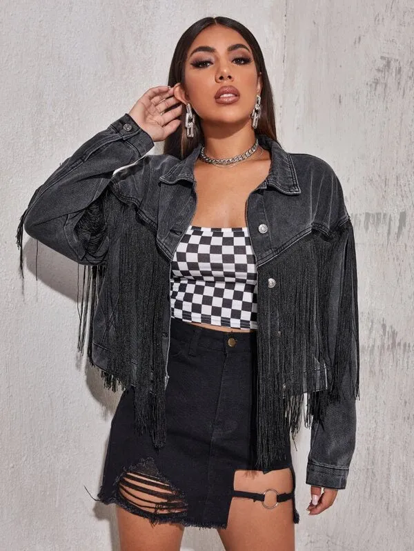 On the Fringes Denim Jacket