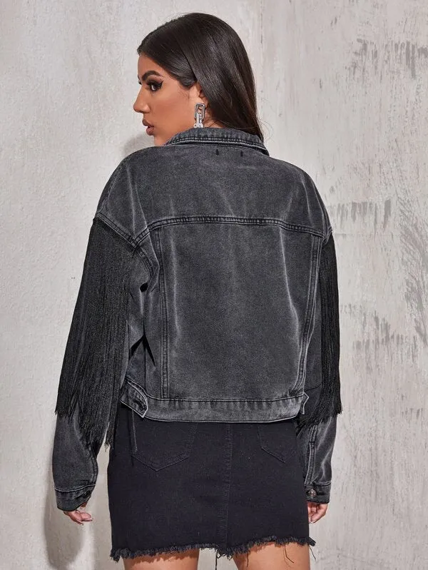 On the Fringes Denim Jacket