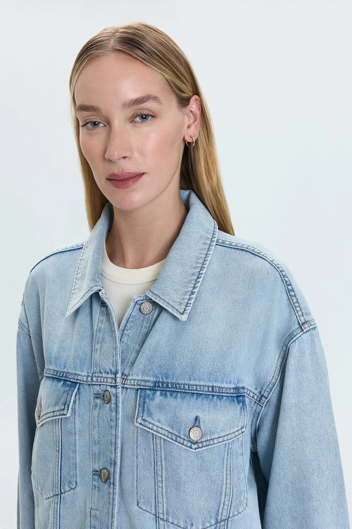 Pistola Rowan Boyfriend Trucker Jacket: Chateau