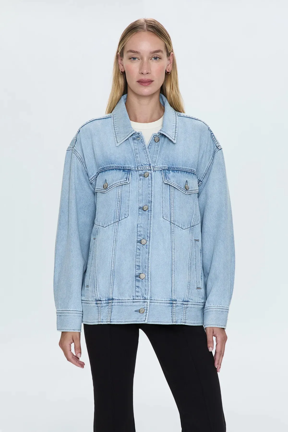 Pistola Rowan Boyfriend Trucker Jacket: Chateau