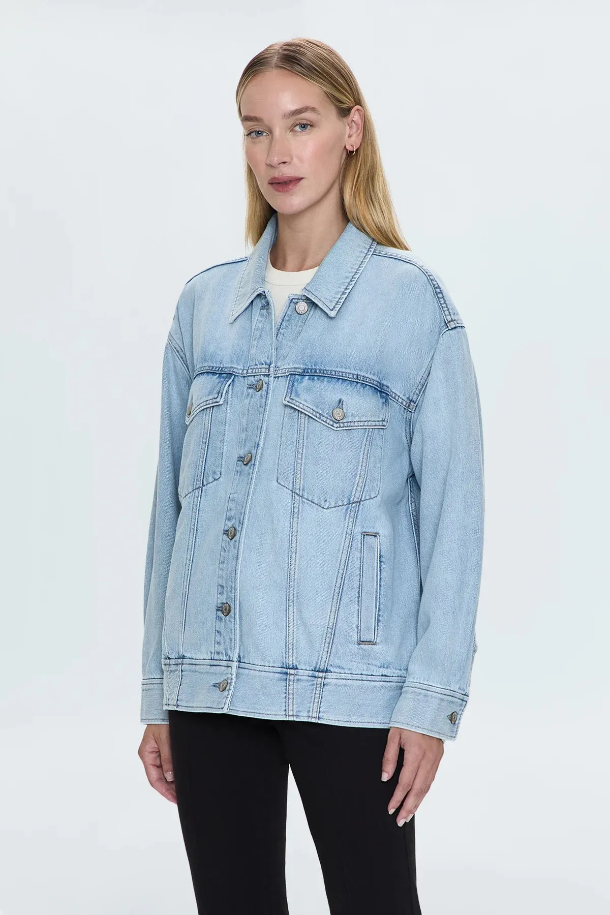 Pistola Rowan Boyfriend Trucker Jacket: Chateau