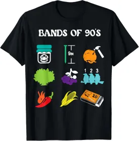 Retro 1990s Bands - Music - 90s Music Lover T-Shirt
