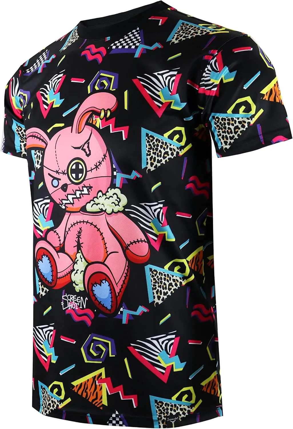 SCREENSHOT Mens Hipster Hip-Hop Premium Technique Tees - Stylish Longline Urban Streetwear Latest NYC Fashion T-Shirts