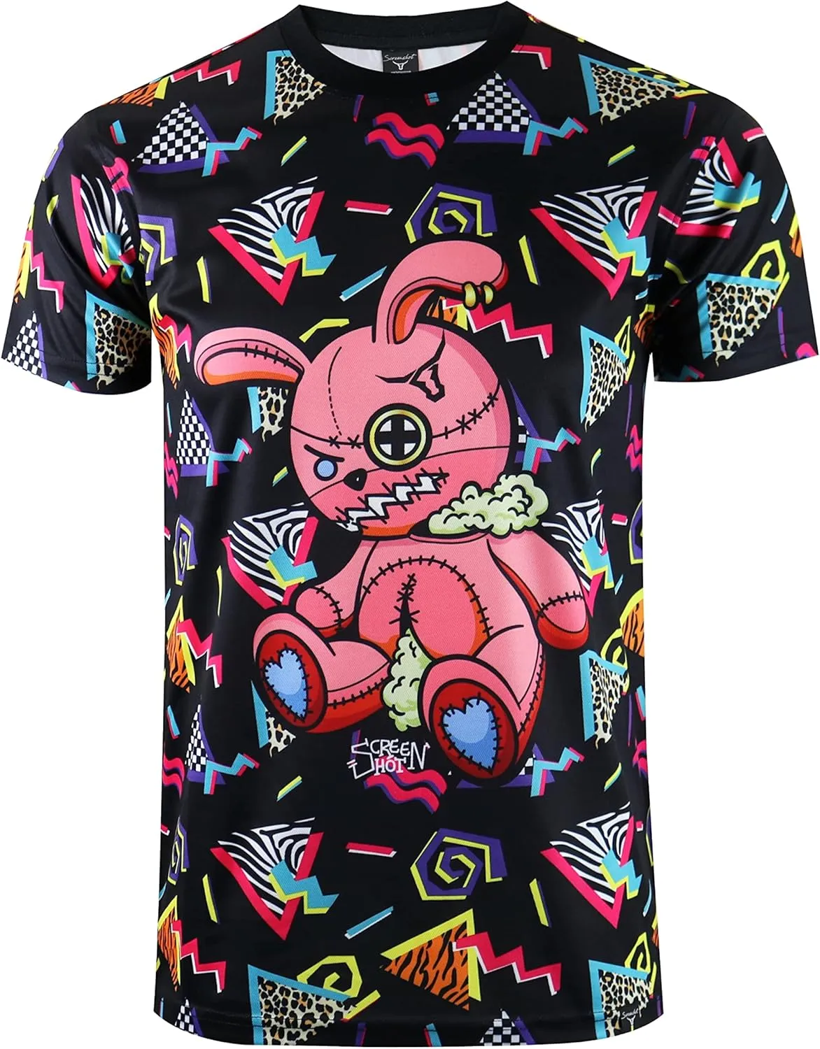 SCREENSHOT Mens Hipster Hip-Hop Premium Technique Tees - Stylish Longline Urban Streetwear Latest NYC Fashion T-Shirts