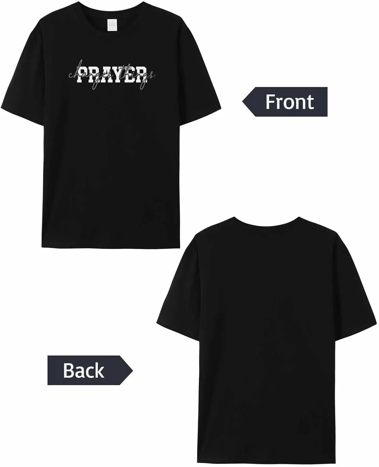 T Shirts for Women Graphic Tees Text Focus Crew Neck Short Sleeve Shirts for Women Abstract Casual T-Shirt