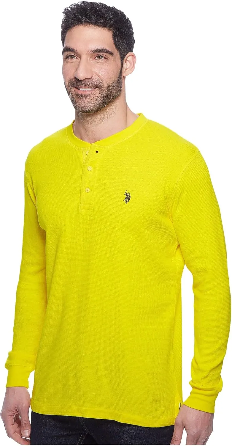 U.S. Polo Assn. Long Sleeve Thermal Henley Shirt