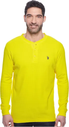 U.S. Polo Assn. Long Sleeve Thermal Henley Shirt