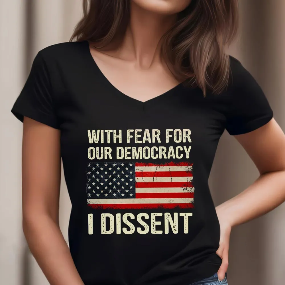 Women's V-neck T-shirt TSVB624