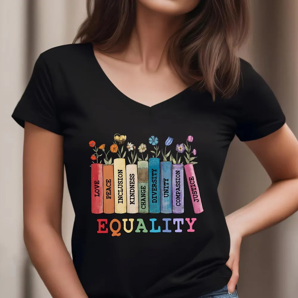Women's V-neck T-shirt TSVB648