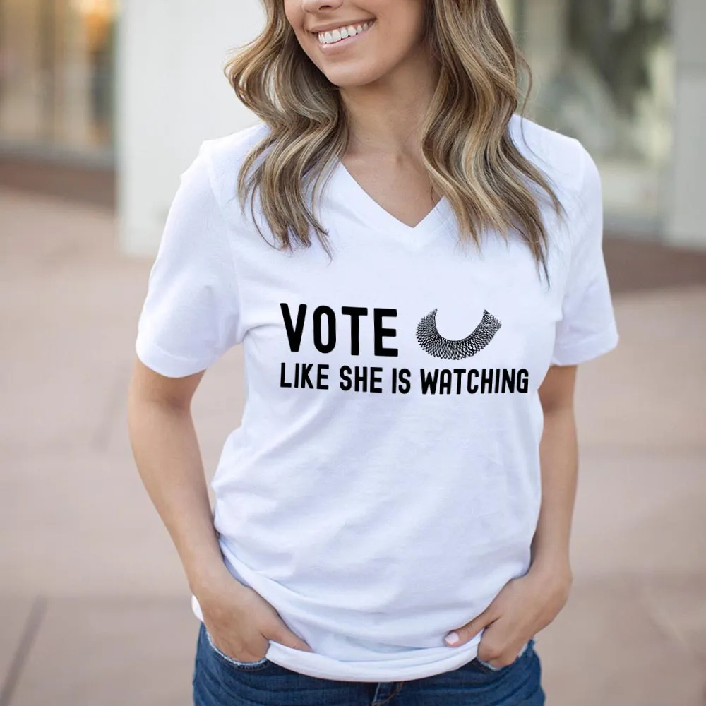 Women's V-neck T-shirt TSVW559
