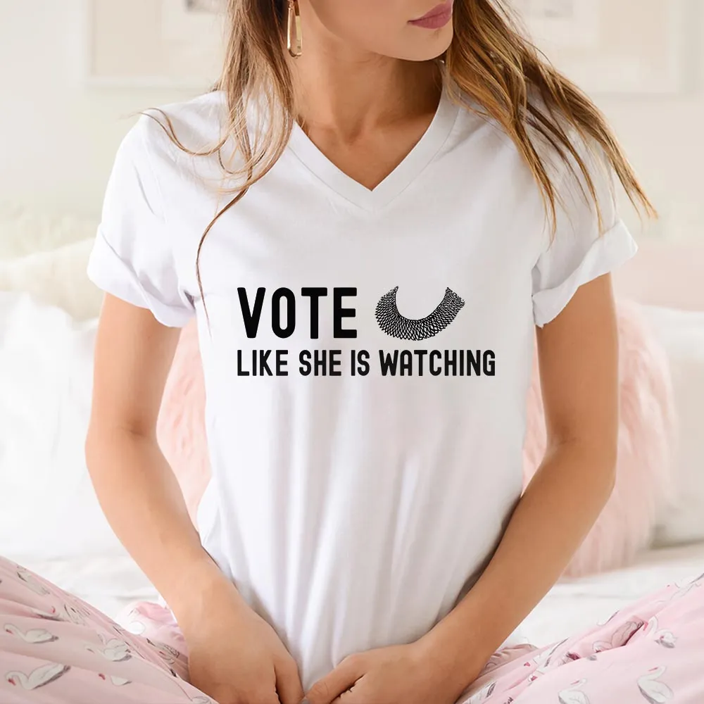 Women's V-neck T-shirt TSVW559